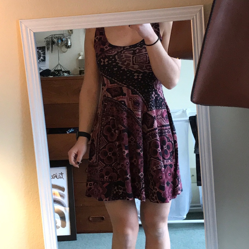 Ecote print skater dress